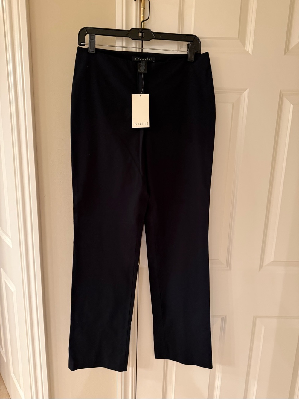 Petite Studio Black Straight-Leg Trousers